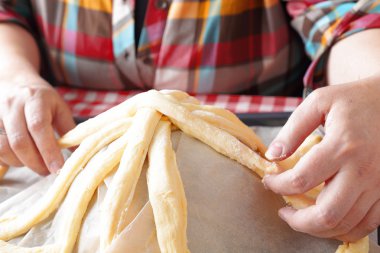 Pişirme sepeti hamur hazırlama