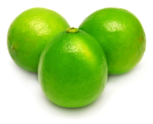 Tre Lime vit — Stockfoto
