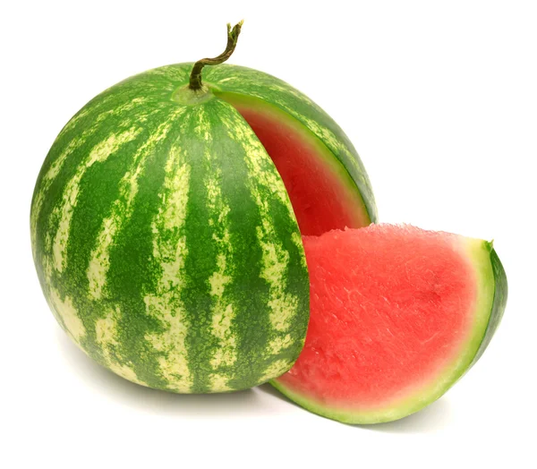 Wassermelone und Scheibe — Stockfoto