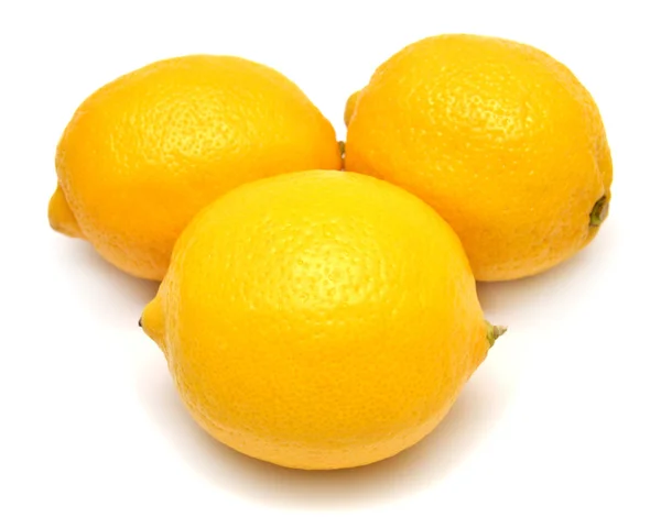 Beyaz üzerine limon — Stok fotoğraf