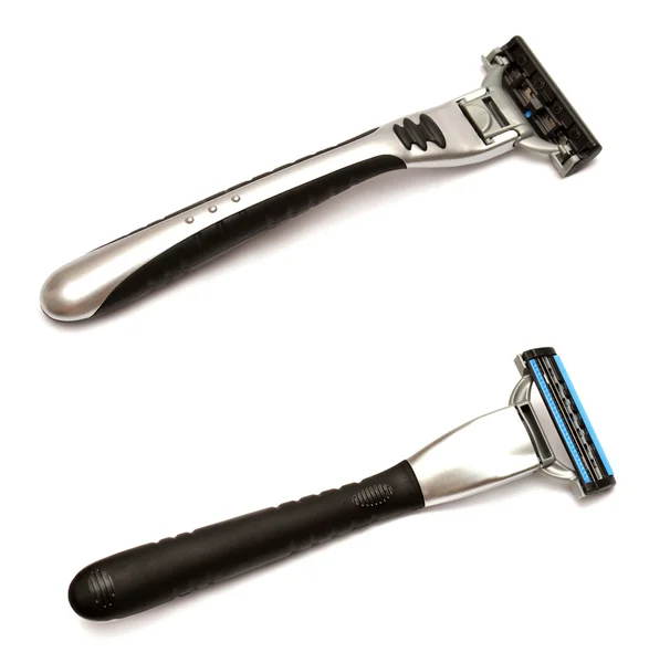 Collection of men's razors for shaving — Stock Photo, Image