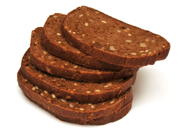 Fatias de pão marrom — Fotografia de Stock