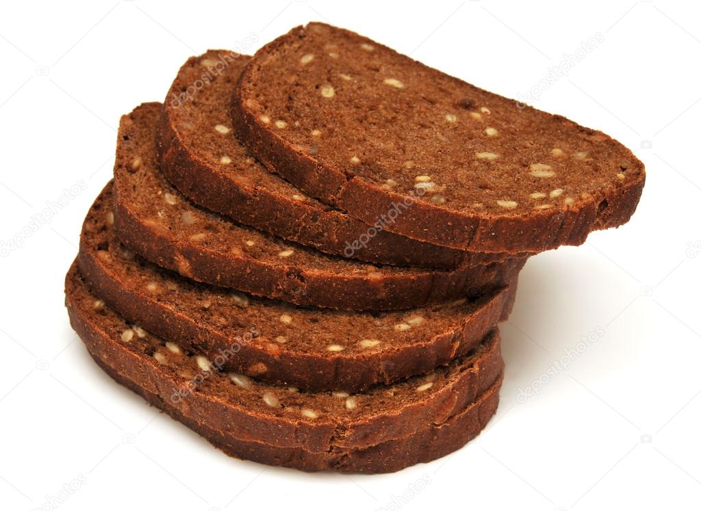 Brown bread slices