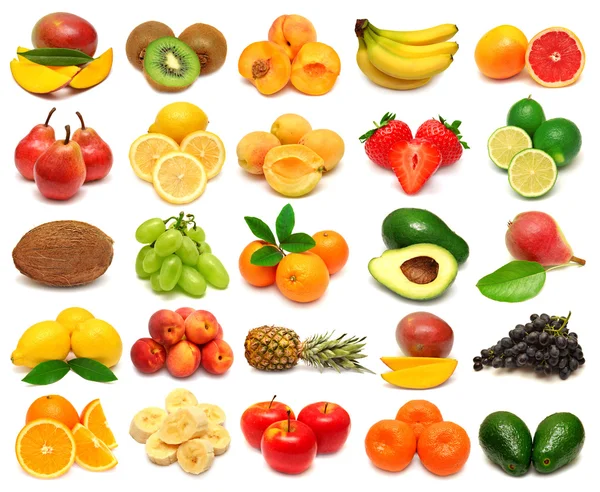 Collection of fresh fruits Stock Image