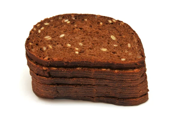 Brown bread slices — Stock Photo, Image