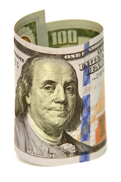 One hundred dollars banknotes — Stock Photo, Image