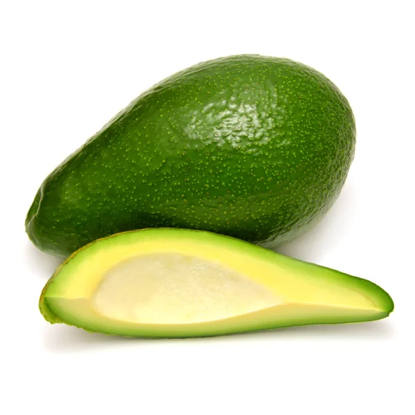 Avocado doormidden gesneden — Stockfoto