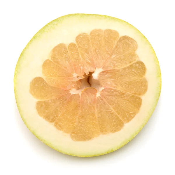 Pomelo en rodajas aislado — Foto de Stock