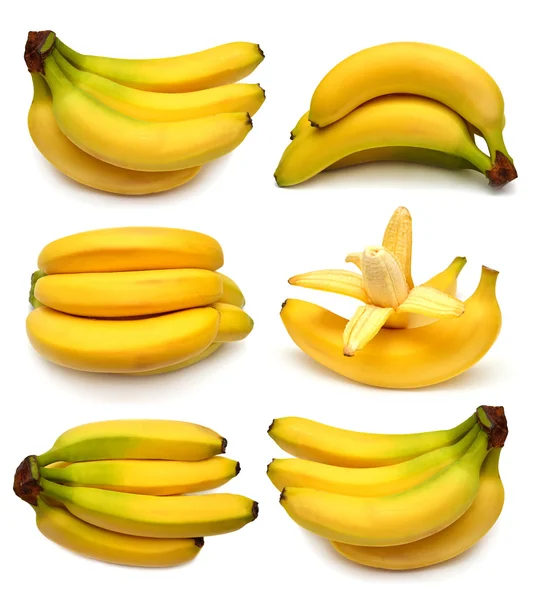 Samling av välsmakande bananer — Stockfoto