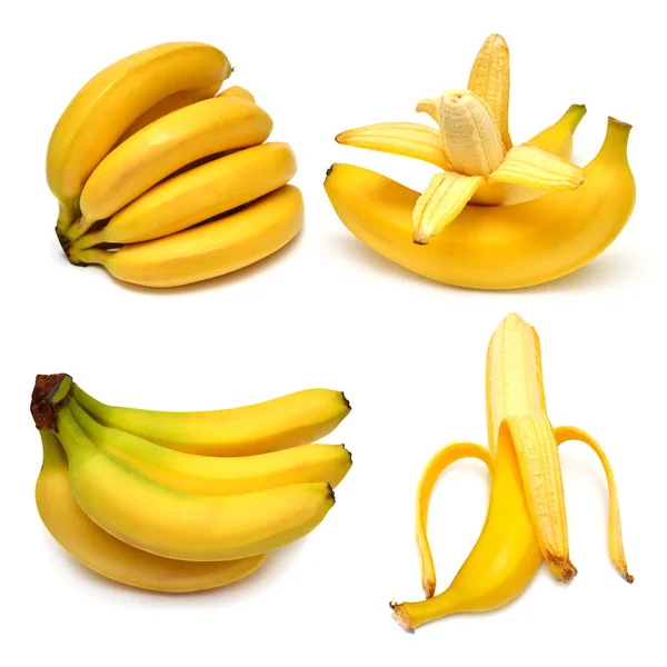 Samling av välsmakande bananer — Stockfoto
