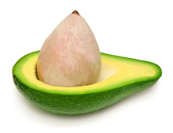 Hälfte Avocado mit Knochen — Stockfoto