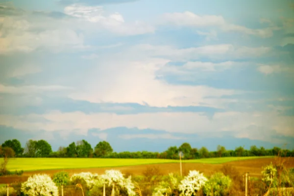 Blurred rural landscape — Stock Photo, Image