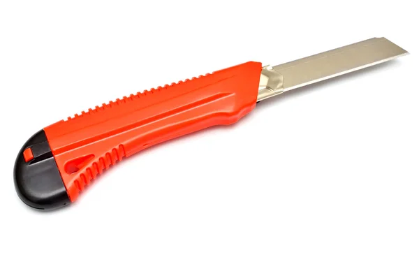 Red stationery knife — Stock Photo, Image