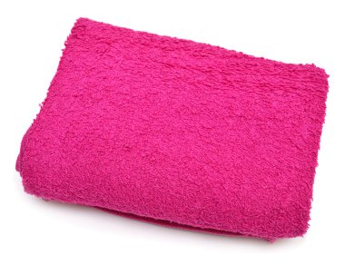 Beyaz üzerine pembe havlu