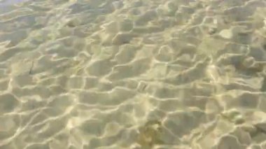 Yansıma Sparks su ve göl güneş Sandy alt.