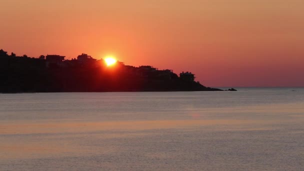 Costa del Mar Vista al sol (Bulgaria ). — Vídeos de Stock