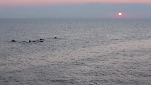 Sunrise Sea Paisagem . — Vídeo de Stock