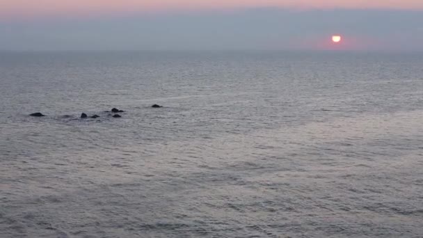 Lever de soleil Mer Paysage .