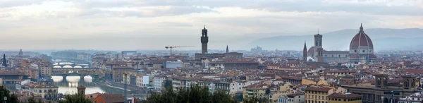 Avond Florence top panorama (Italië). — Stockfoto