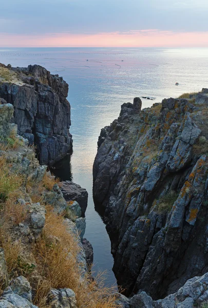 Morgon hav kust landskap. — Stockfoto