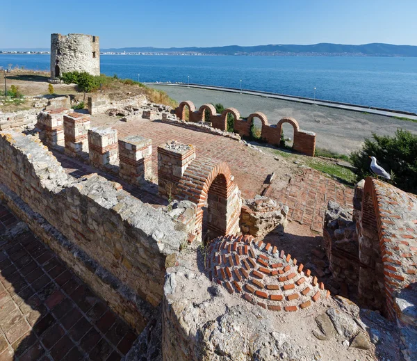 Bulgarije. Muur van oude Nessebar. — Stockfoto