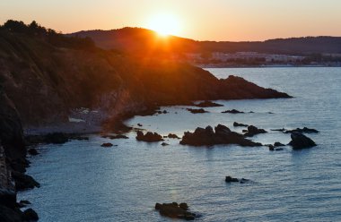 Günbatımı Yalı manzara.