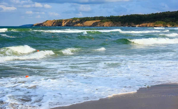 Zeezicht vanaf strand. — Stockfoto