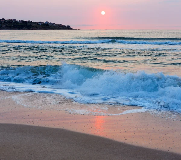 Vista al mar al amanecer (Bulgaria ) — Foto de Stock