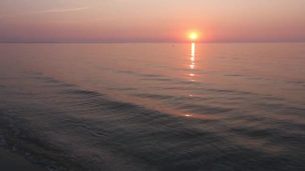 Sunrise havet landskap. — Stockvideo