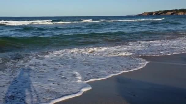 Zomer zee kust panorama. — Stockvideo