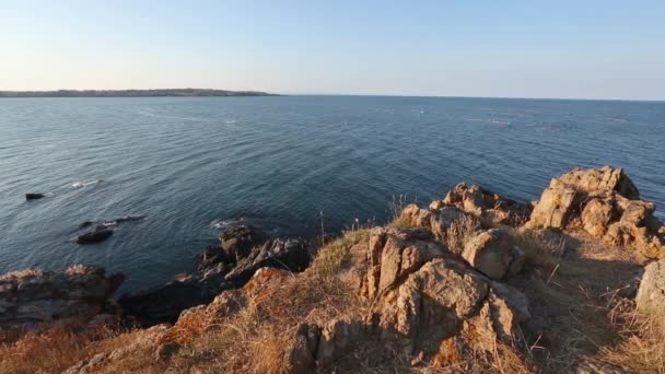 Costa do mar de verão . — Vídeo de Stock