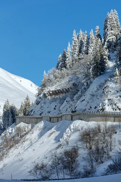 Montagna invernale (Austria, Tirolo ) — Foto Stock