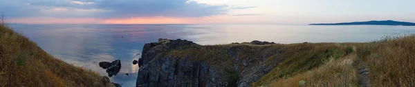 Morning sea coast panorama. — Stock Photo, Image