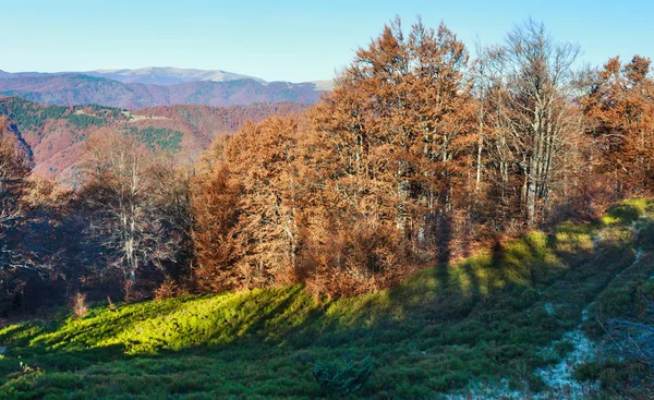 Blick auf die Herbstkarpaten. — Stockfoto