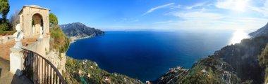 Amalfi coast sea panorama. clipart