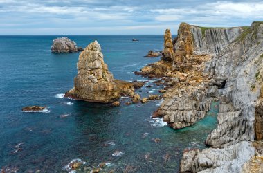 Arnia Beach kıyı şeridi manzara.