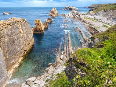 Arnia Beach kıyı şeridi manzara.
