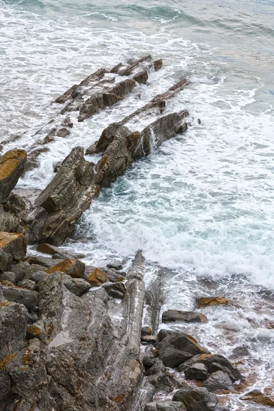 Evening ocean rocky coast. — Stock Photo, Image