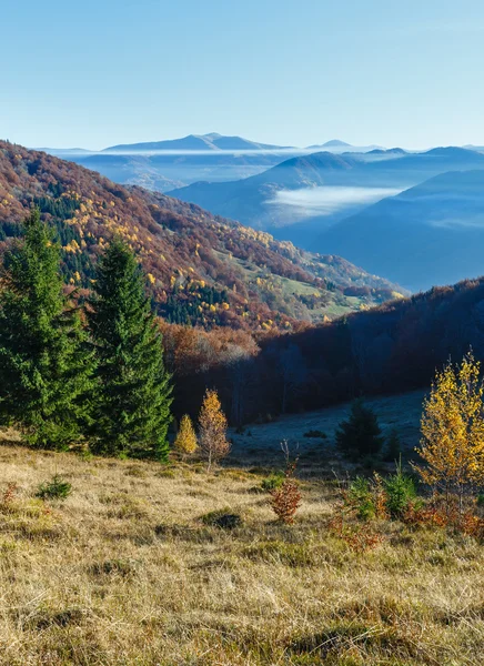 Őszi hegy lejtőjén. — Stock Fotó