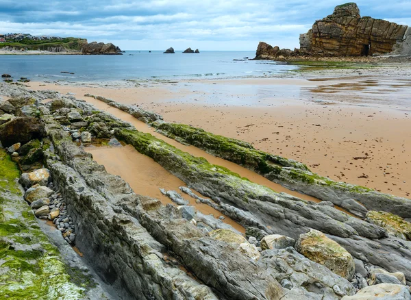 Portio Beach kustlijn landschap. — Stockfoto