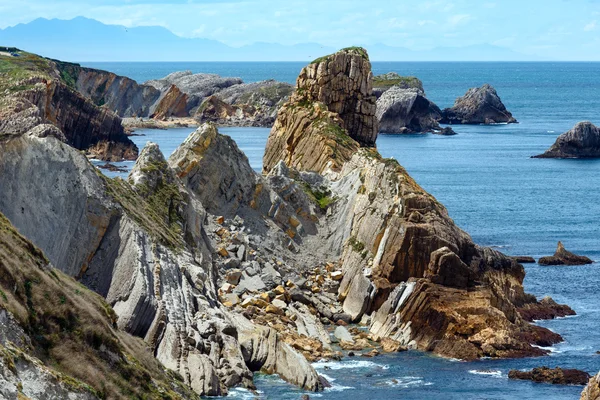 Atlantic ocean coastline near Portio Beach — Stock Photo, Image