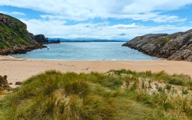 Okyanus kıyı şeridi manzara.