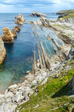 Arnia Beach kıyı şeridi manzara.