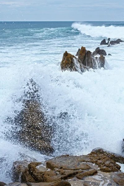 Beach Azkorri vagy Gorrondatxe. — Stock Fotó