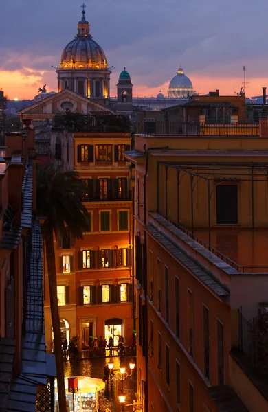 Roma City vista notturna, Italia . — Foto Stock