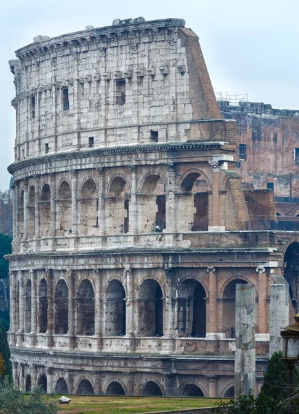 Róma Colosseum reggel nézetben. — Stock Fotó