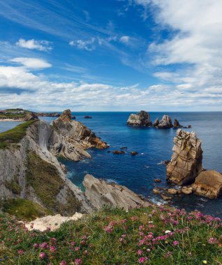 Arnia Beach kıyı şeridi manzara.