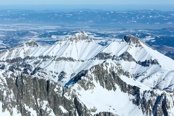 Winterliche Berglandschaft. — Stockfoto