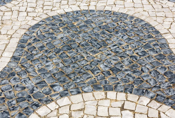 Cobbled road as background. — Stock Photo, Image