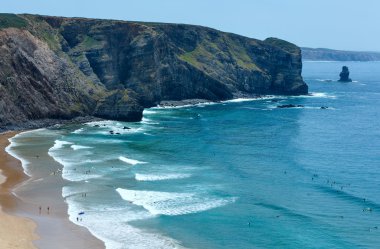 Arrifana Beach (Aljezur, in Algarve, Portugal). clipart